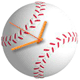 野球ボール時計